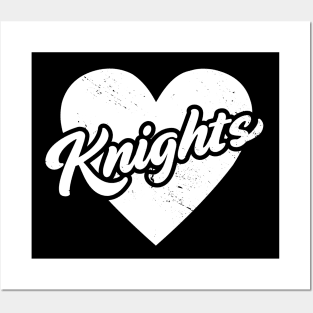 Vintage Knights School Spirit // High School Football Mascot // Go Knights Posters and Art